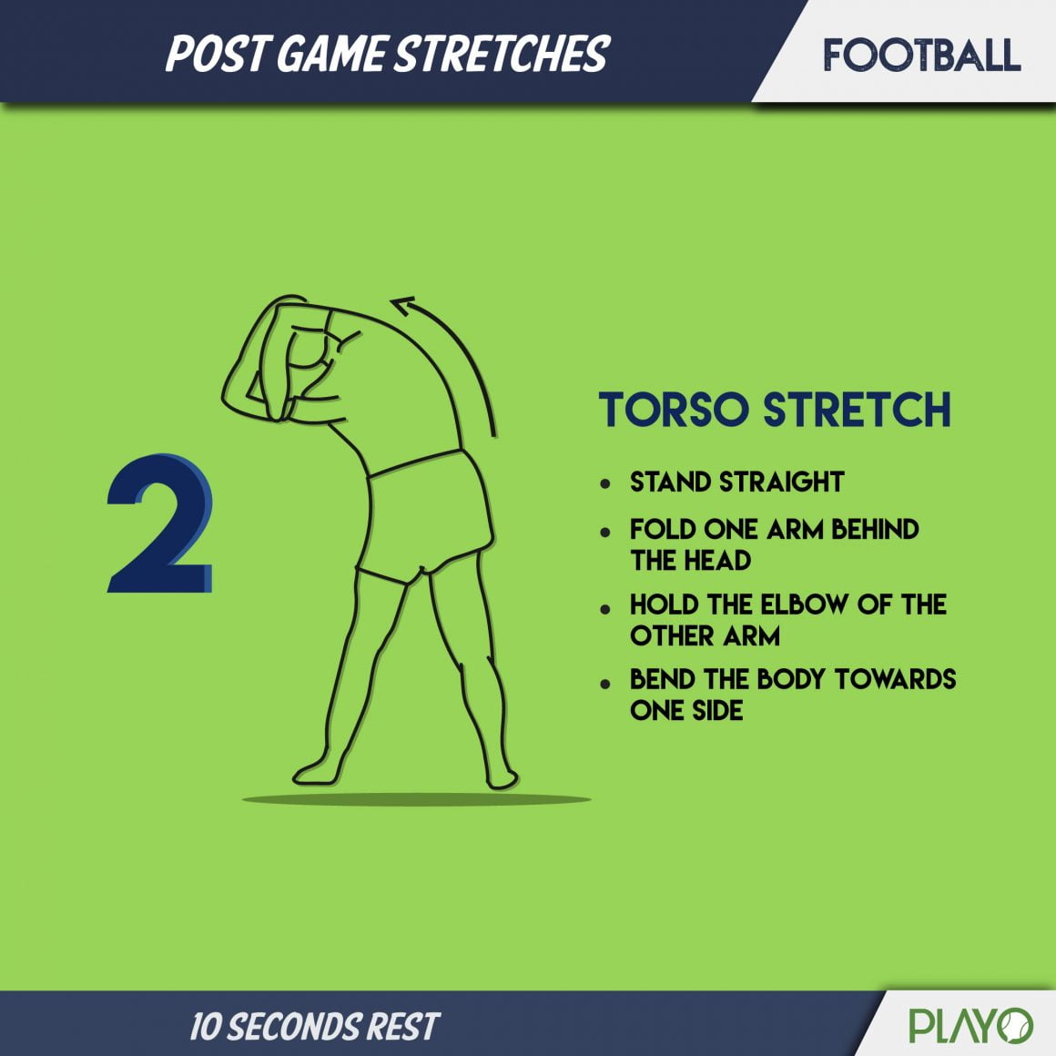 5 Super Easy Football Cool Down Stretches You Must Do - Playo