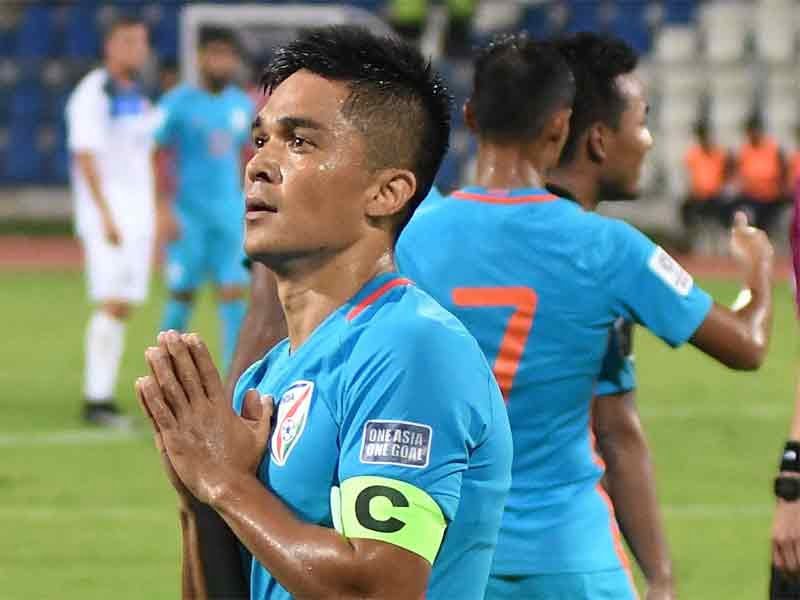sunil chhetri playing for india