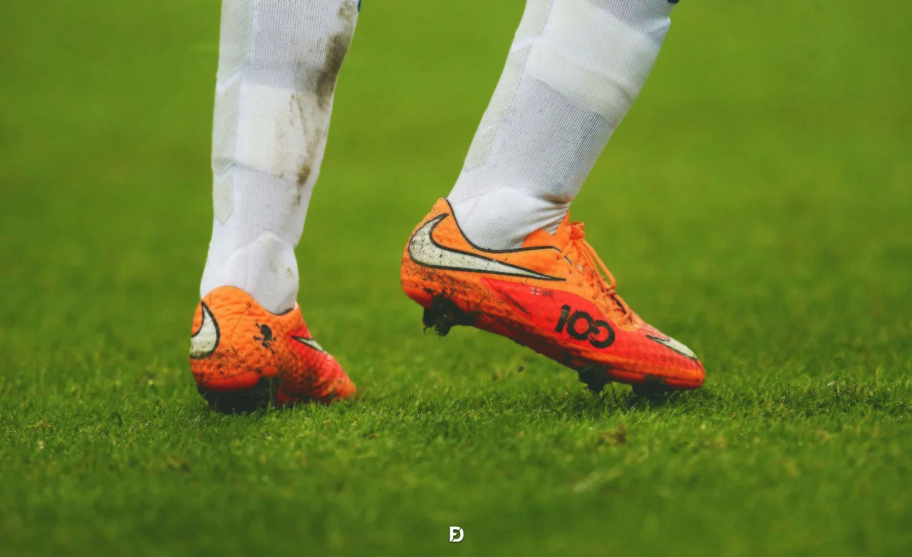 playing football shoes